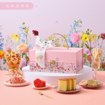 【金格食品】漫舞花境雙層禮盒-長崎蛋糕款